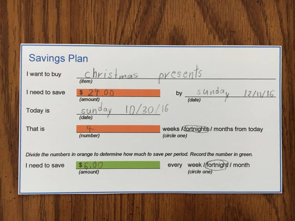 National Bank of Mom Savings Plan